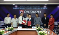 Lễ ra mắt kênh On Sports tại Hà Nội hôm 18/8. (ảnh Nhất Nam)