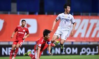 Bùi Tiến Dũng và các đồng đội đã có trận đấu rất nỗ lực trước đương kim vô địch AFC Champions League Ulsan Hyundai. (ảnh Viettel FC)