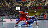 Đội tuyển futsal Việt Nam đang tích cực chuẩn bị cho lần thứ 2 dự World Cup, tổ chức tại Lithuania. (ảnh Anh Tú)