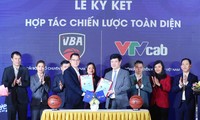 Hợp tác giữa VBA và VTVcab hứa hẹn thúc đẩy sự phát triển của môn bóng rổ Việt Nam. (ảnh Hoàng Thanh Hà)