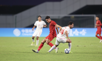 Thất bại 0-4 trước Iran đẩy Olympic Việt Nam vào tình thế khó khăn ở Asiad 19 (ảnh Linh Hoàng)