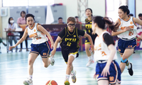 Giải bóng rổ sinh viên toàn quốc là sân chơi vui khoẻ cho sinh viên các trường đại học. (ảnh Chi Chi)