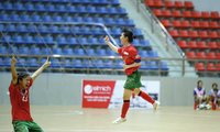 Giải futsal VĐQG nữ 2024 đang diễn ra với nhiều kết quả bất ngờ, hấp dẫn. (ảnh Thư Thư)