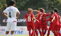 Tuyển bóng đá nữ Việt Nam thắng trận thứ hai liên tiếp ở SEA Games 2017. Ảnh: Vnexpress 