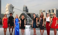 Tám mỹ nhân quần vợt tề tựu tại Singapore