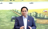 Thủ tướng Phạm Minh Chính phát biểu tại phiên thảo luậnẢnh: Như Ý