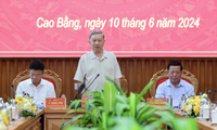 Chủ tịch nước Tô Lâm làm việc với Ban Thường vụ Tỉnh ủy Cao Bằng