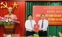 Công bố quyết định của Ban Thường vụ Tỉnh ủy Ninh Bình về công tác cán bộ