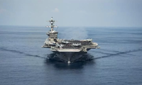 Tàu sân bay USS Carl Vinson. Ảnh: Reuters