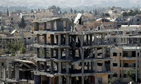 Raqqa tan hoang do chiến tranh tàn phá. Ảnh: Reuters