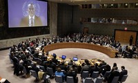 Hội đồng Bảo an Liên Hợp Quốc nghe bài phát biểu của đặc phái viên của LHQ tại Trung Đông Nickolay Mladenov. Ảnh: AP