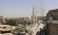 Khu vực Đông Ghouta, ngoại ô thủ đô Damascus, Syria, đã được giải phóng. Ảnh: AFP