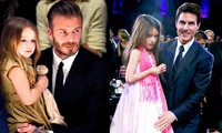Suri Cruise (phải) và Harper Beckham đều là những cô bé nổi tiếng của Hollywood nhưng có cuộc sống khác nhau.