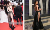 Dân mạng phát hiện Ngọc Trinh tạo dáng, mặc váy giống hệt Kendall Jenner