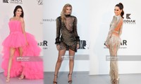 Loạt sao diện đồ xuyên thấu, mẫu 9x lộ ngực táo bạo nhất tại tiệc hậu Cannes