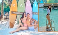 Hồ Ngọc Hà diện bikini sexy, khoe vòng ba căng mẩy tại Maldives
