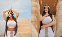 Chụp ảnh khiêu gợi bên kim tự tháp Ai Cập, nhiếp ảnh gia và người mẫu bị bắt