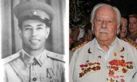 Anh hùng Lực lượng Vũ trang Nhân dân Việt Nam Kostas Sarantidis khi còn trong hàng ngũ quân đội Việt Nam (trái) và lúc về già. Ảnh: idcommunism