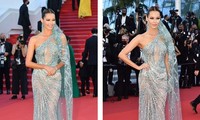 Thảm đỏ Cannes ngày 4: Hoa hậu Pháp nóng bỏng với bộ cánh xuyên thấu lộ ngực trần
