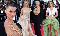 Thảm đỏ Cannes ngày 6, mỹ nhân Bella Hadid gây sốc khi dùng vàng che ngực