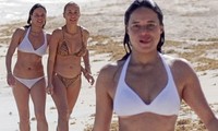 Đả nữ ‘Fast and Furious’ diện bikini sexy, thân thiết với gái lạ trên bãi biển