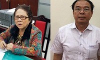 Ông Nguyễn Thành Tài hầu tòa cùng bà Dương Thị Bạch Diệp trong một vụ án chiếm đất công