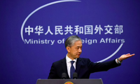 Người phát ngôn Bộ Ngoại giao Trung Quốc Uông Văn Bân. (Ảnh: Reuters)