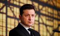 Tổng thống Ukraine Volodymyr Zelensky. (Ảnh: AP)