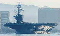 Tàu sân bay Mỹ USS Abraham Lincoln khi đang ở căn cứ tại California ngày 3/1. (Ảnh: Reuters) 