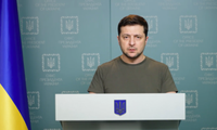 Tổng thống Ukraine Volodymir Zelensky