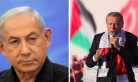 Thủ tướng Israel Benjamin Netanyahu và Tổng thống Thổ Nhĩ Kỳ Tayyip Erdogan. (Ảnh: Reuters)