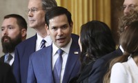 Ông Marco Rubio dự lễ nhậm chức của Tổng thống Donald Trump tại Điện Capitol ngày 20/1. (Ảnh: AP)