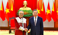 Tổng Bí thư Tô Lâm tiếp Tổng thống Tổng thống Timor-Leste José Ramos-Horta. (Ảnh: QĐND)