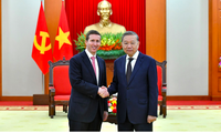 Tổng Bí thư Tô Lâm tiếp Tổng Giám đốc Quỹ Warburg Pincus. (Ảnh: Nhandan)