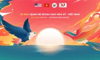 Logo kỷ niệm 30 năm quan hệ Việt - Mỹ