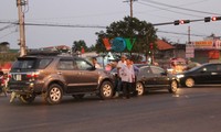 Hiện trường vụ va chạm.