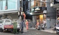 Khu vực gần nơi xảy ra sự việc bị phong tỏa.