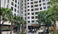 Chung cư nơi xảy ra sự việc. Ảnh Công an TP Hà Nội