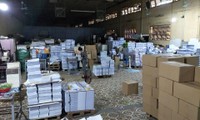 Xưởng in tại quận Bắc Từ Liêm. Ảnh: Thanh Hà