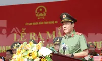 Bộ trưởng Bộ Công an dự Lễ ra mắt Lực lượng bảo vệ an ninh trật tự cơ sở tỉnh Nghệ An