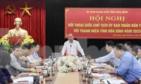 Chủ tịch UBND tỉnh Hòa Bình đối thoại với thanh niên