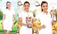 Tiểu Vy và dàn người đẹp Hoa hậu Việt Nam đẹp rạng rỡ trên sân golf 