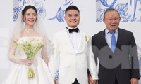HLV Park Hang-seo dự đám cưới Quang Hải - Chu Thanh Huyền 