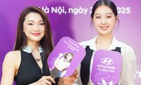 Dàn người đẹp Hoa hậu Việt Nam tại họp báo Giải Pickleball Việt Nam