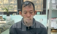 Đối tượng Giàng Mí Cấu tại cơ quan công an.