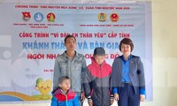 Khánh thành nhà Khăn quàng đỏ ở Lạng Sơn. Ảnh: Duy Chiến