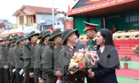 Tân binh Lạng Sơn hứa quyết tâm rèn luyện, công tác tốt 