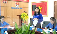 Quang cảnh làm việc giữa Trung ương Đoàn và Tỉnh Đoàn Cao Bằng
