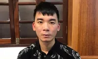 Đối tượng Hiếu tại cơ quan công an.