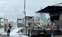 Hiện trường vụ cháy.